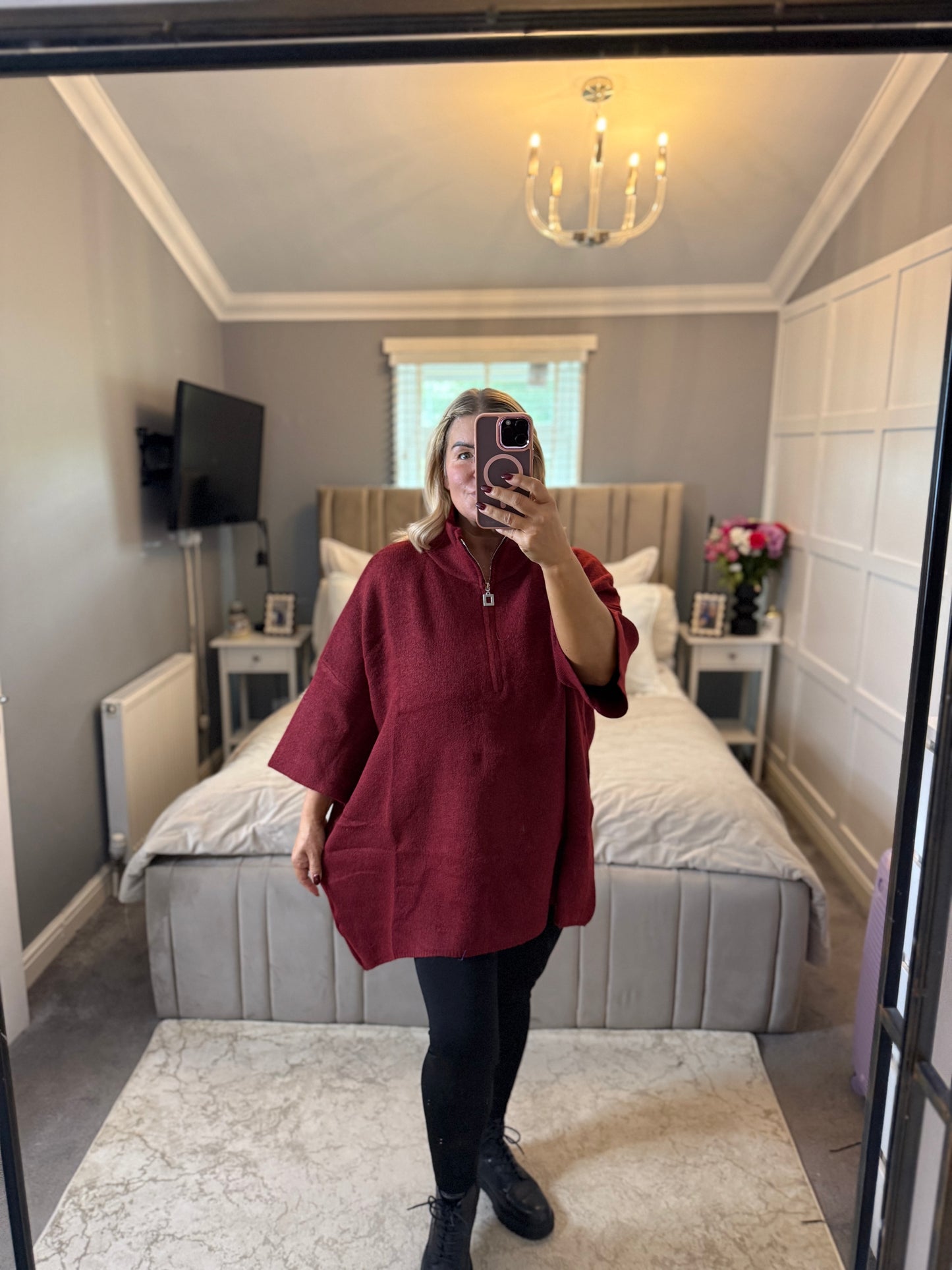 1/4 zip snuggle top
