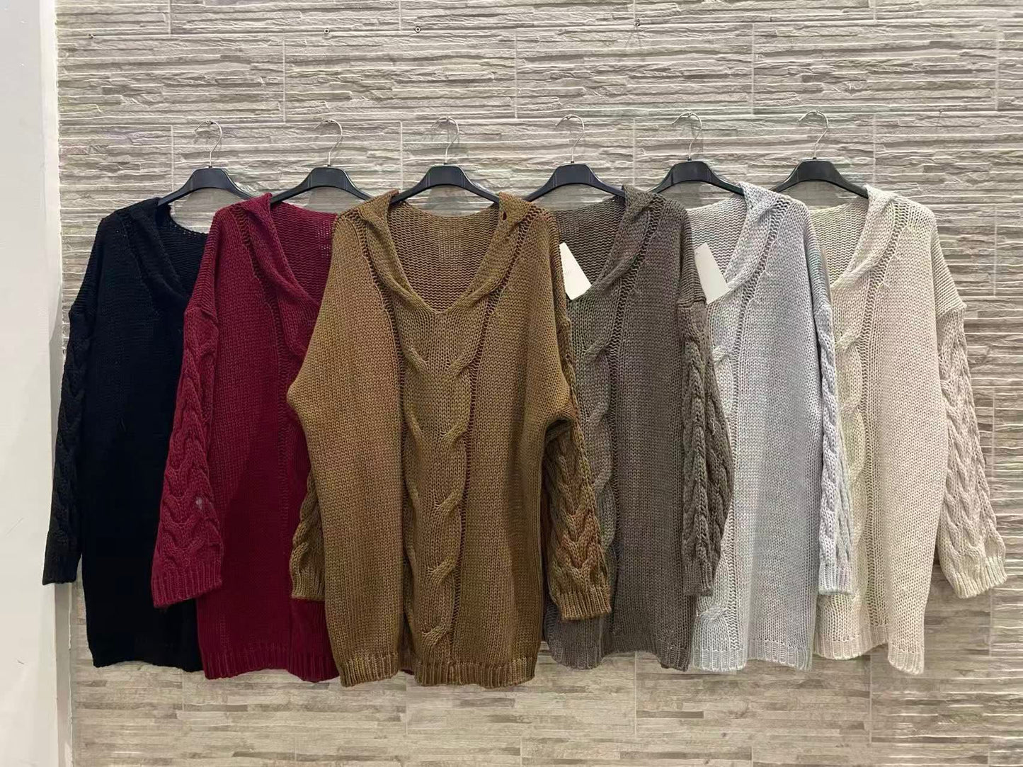 Cable knit jumper