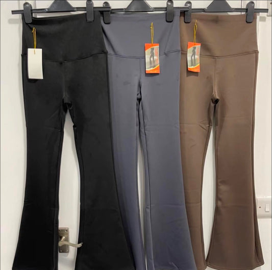 Chocolate super sculpt flared leggings